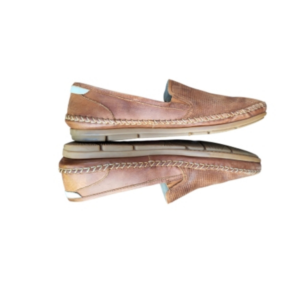 46 Pikolinos Azores Brown Leather Driver Loafer Venetian Slip On Jog Shoe Men 12 - Picture 5 of 16